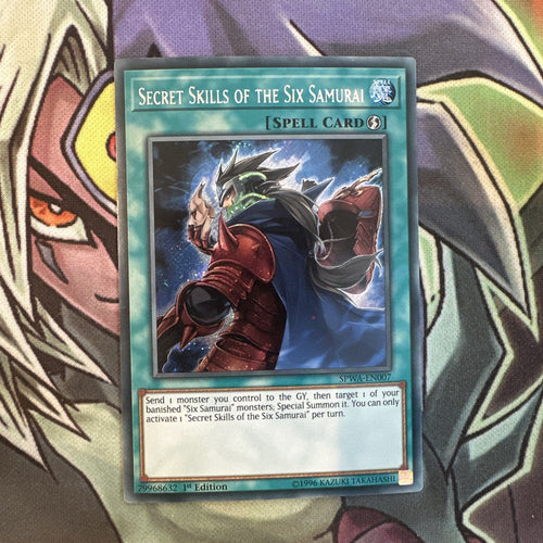 SPWA-EN007 Secret Skills Of The Six Samurai Secret 1st Edition NM Yugioh Card