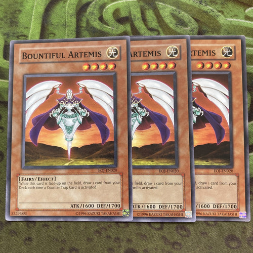 EOJ-EN020 Yugioh 3x Bountiful Artemis (Mixed)