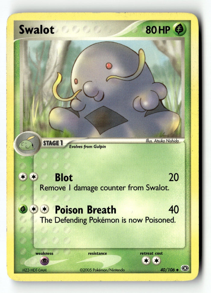 Pokemon Card Swalot LP Emerald 40/106