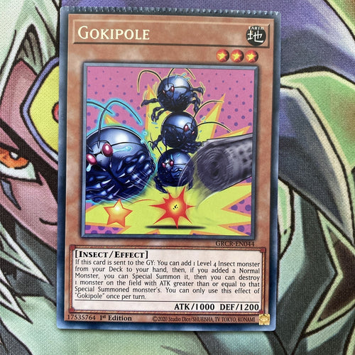 GRCR-EN044 Gokipole CRIMPED 1st Edition NM Yugioh Card