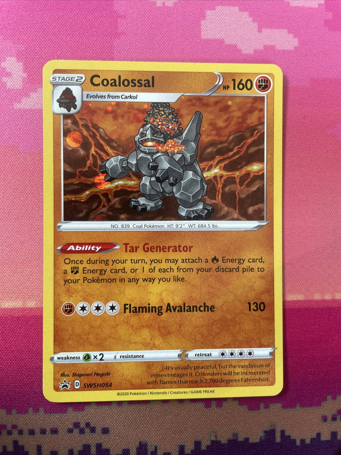 Pokemon Card Coalossal SWSH054 Black Star Promo NM