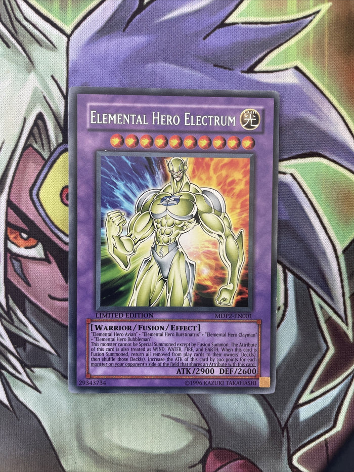 MDP2-EN001 Elemental Hero Electrum Rare Limited Edition Edition NM Yugioh Card