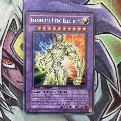 MDP2-EN001 Elemental Hero Electrum Rare Limited Edition Edition NM Yugioh Card
