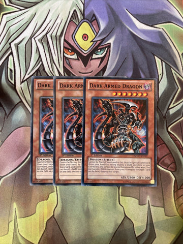 SDDC-EN012 x3 Dark Armed Dragon Common Excellent Condition Yugioh