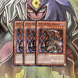 SDDC-EN012 x3 Dark Armed Dragon Common Excellent Condition Yugioh