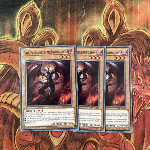SDSA-EN016 Yugioh Farfa, Malebranche Of The Burning Abyss x3 Playset