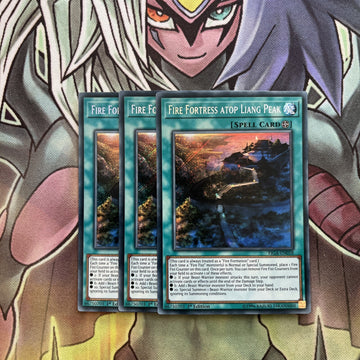 FIGA-EN018 x3 Fire Fortress atop Liang Peak Secret Excellent Condition Yugioh