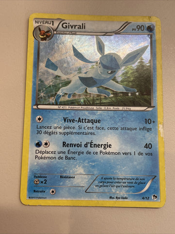 Glaceon 4/12 Holo 2013 Promo McDonald's Pokemon Heavy Play