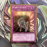 PGLD-EN080 Icarus Attack Gold Rare 1st Edition NM Yugioh Card