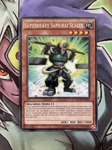 NECH-EN009 Superheavy Samurai Scales UNL Edition Near Mint Condition Yugioh Card