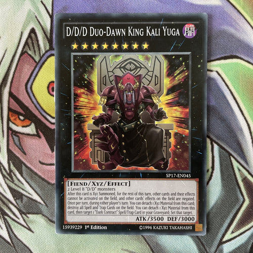 SP17-EN045 D/D/D Duo-Dawn King Kali Yuga Common 1st Edition Near Mint YuGiOh C