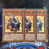 FOTB-EN005 x3 Crystal Beast Amber Mammoth Common Playset Yugioh