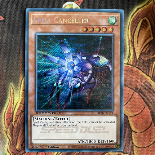 SBCB-EN174 Spell Canceller Secret Rare 1st Edition NM Yugioh Card