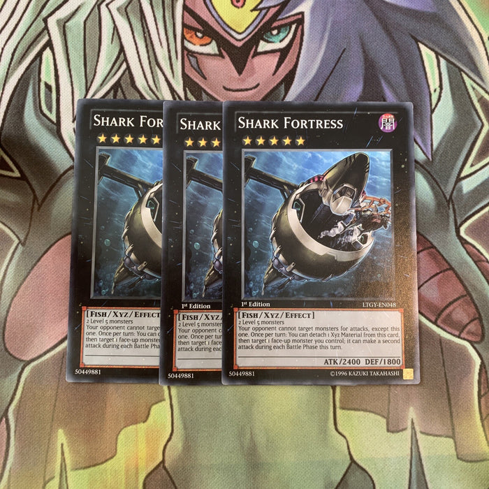 LTGY-EN048 x3 Shark Fortress Common Excellent Condition Yugioh