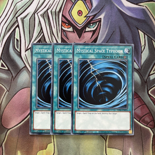 SDSA-EN033 x3 Mystical Space Typhoon Common Excellent Condition Yugioh