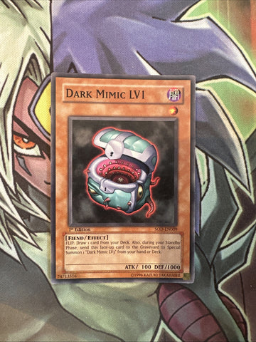 SOD-EN009 Dark Mimic Lv1 Common 1st Edition NM Yugioh Card