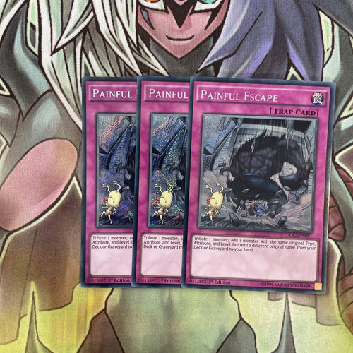 DOCS-EN081 x3 Painful Escape Secret Rare Excellent Condition Yugioh