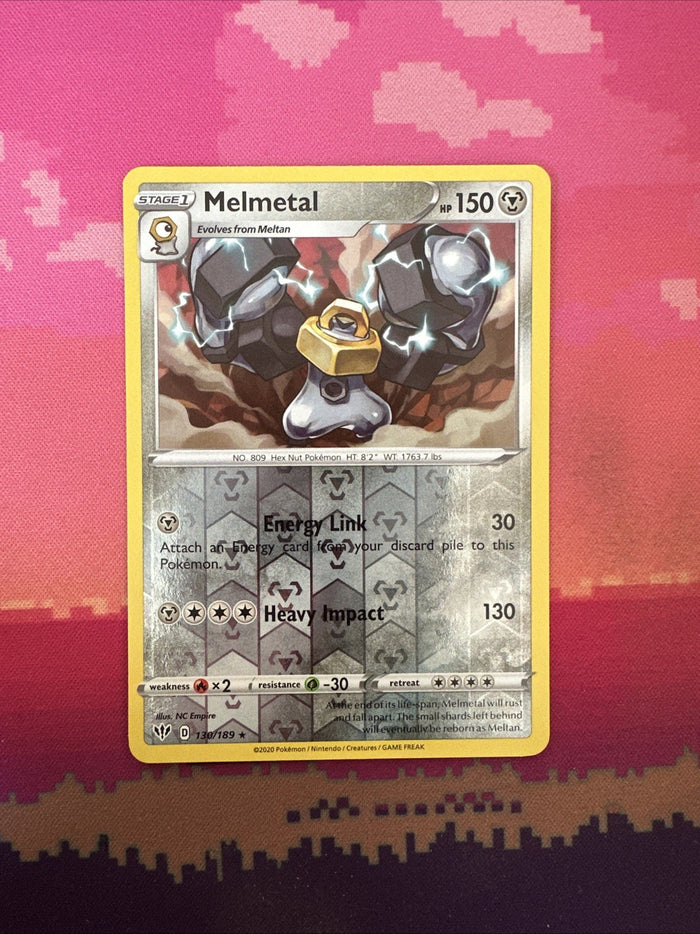 Pokemon Card Melmetal Darkness Ablaze Reverse Holo Rare 130/189 NM