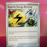 Pokemon Card Superior Energy Retrieval Paldea Evolved 189/193 Near Mint