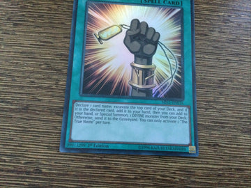 MIL1-EN016 The True Name  - 1st Edition - Super Rare - Yugioh! (back)