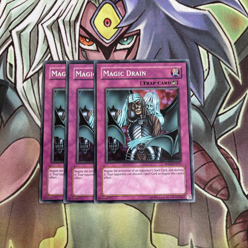 RP02-EN017 x3 Magic Drain Common Excellent Conditon Yugioh