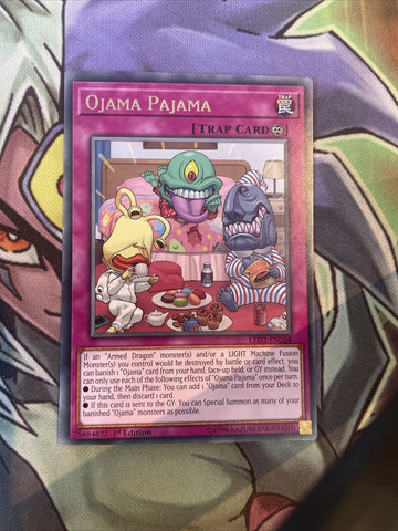 LED2-EN024 Ojama Pajama Rare 1st Edition NM Yugioh Card