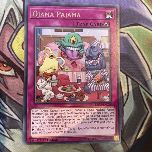 LED2-EN024 Ojama Pajama Rare 1st Edition NM Yugioh Card
