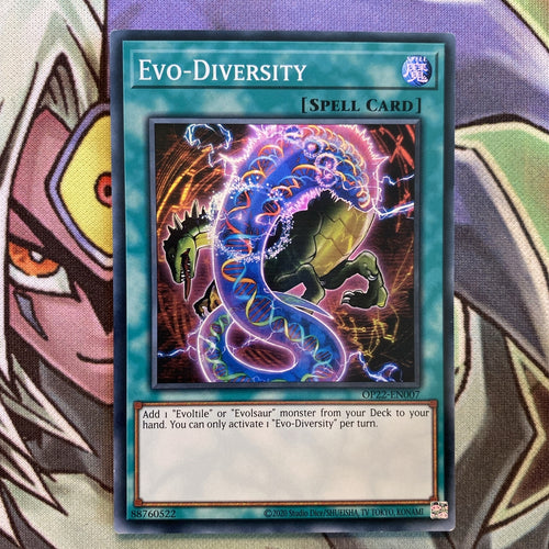 OP22-EN007 Evo-Diversity Super Rare Unlimited Edition NM Yugioh Card