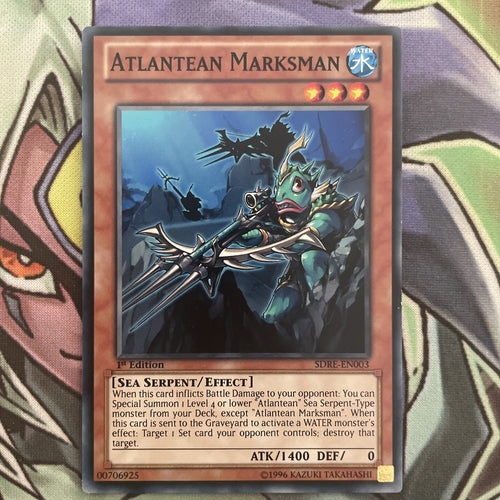 SDRE-EN003 Atlantean Marksman Common 1st Edition NM Yugioh Card