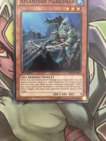 SDRE-EN003 Atlantean Marksman Common 1st Edition NM Yugioh Card (back)