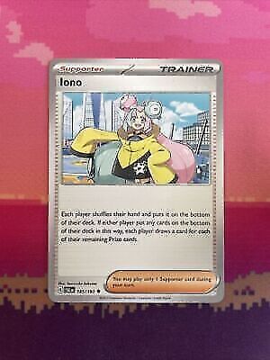 Pokemon Card Iono Paldea Evolved Uncommon 185/193 Near Mint