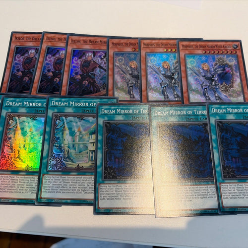 x12 Card Dream Mirror Deck Core Super Rare Deck Builder Ikelos, Morpheus, Terror