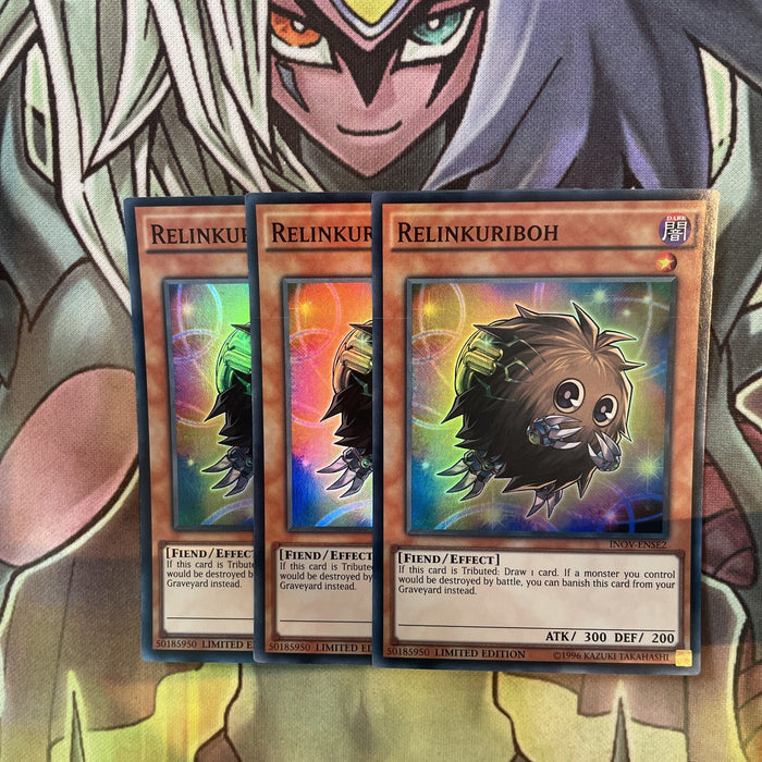 INOV-ENSE2 x3 Relinkuriboh Super Rare Excellent Condition Yugioh
