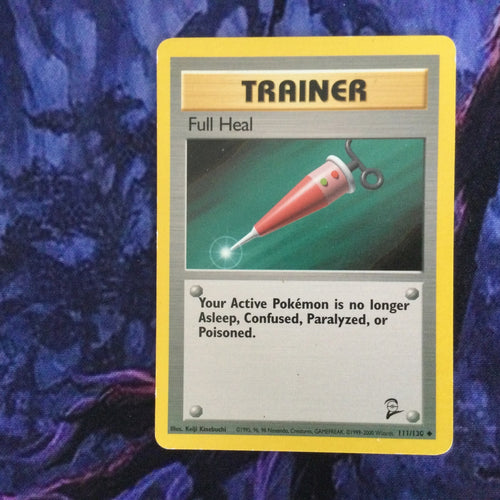 Pokemon Full Heal - 111/130 - Uncommon - Unlimited Edition Base Set 2 Excellent