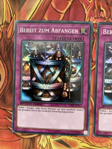 STP2-EN017  Ready for Intercepting x3 Yugioh! Super Rare GERMAN (back)