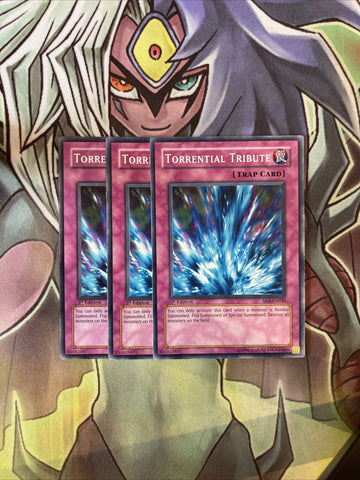 SD4-EN030 x3 Torrential Tribute Common Excellent Condition Yugioh