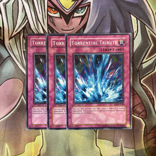 SD4-EN030 x3 Torrential Tribute Common Excellent Condition Yugioh