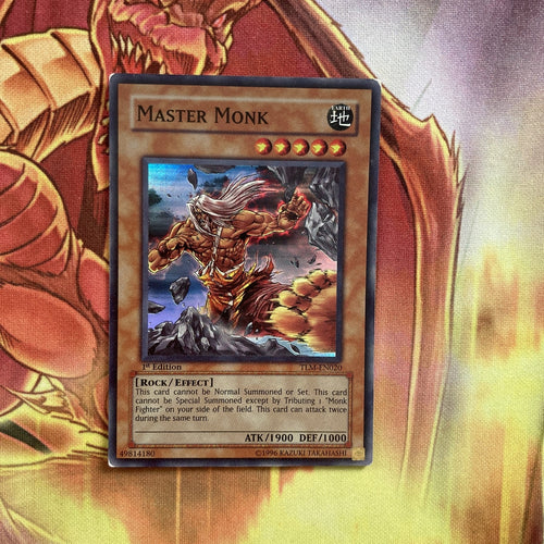 TLM-EN020 Master Monk 1st Edition Super Rare LP  Yugioh Card