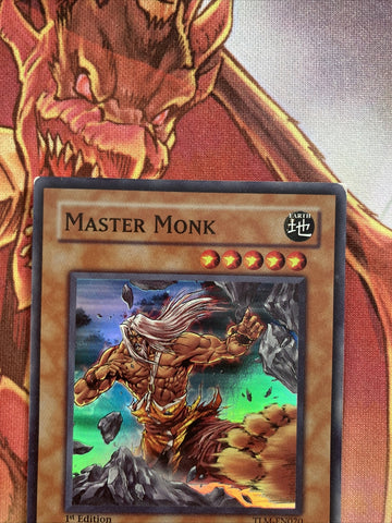 TLM-EN020 Master Monk 1st Edition Super Rare LP  Yugioh Card (back)