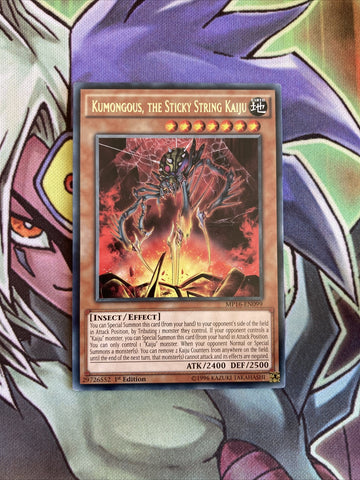 MP16-EN099 Kumongous, The Sticky String Kaiju Rare 1st Edition NM Yugioh Card