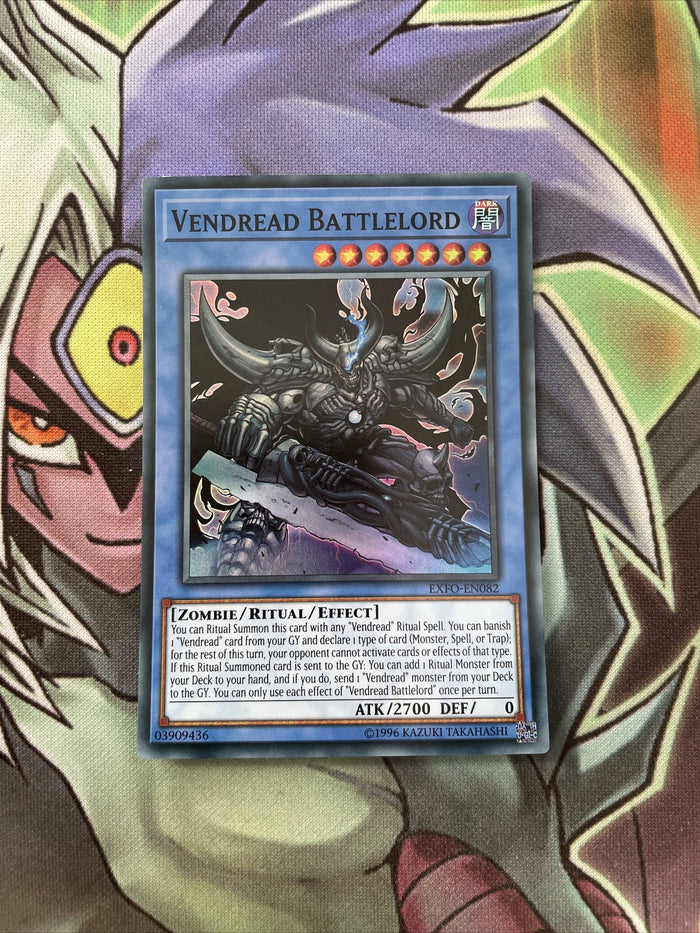 EXFO-EN082 Vendread Battlelord Super Rare 1st Edition NM Yugioh Card