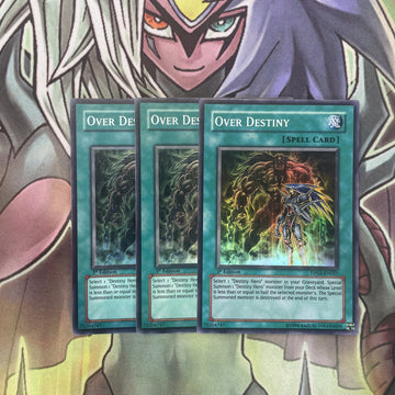 DP05-EN021 x3 Over Destiny Super Rare Excellent Condition Yugioh