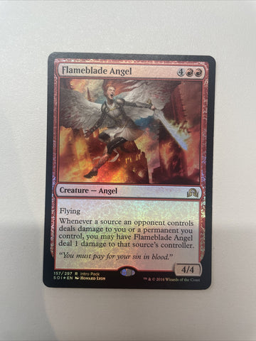 Flameblade Angel - Innistrad FOIL Excellent Magic MTG