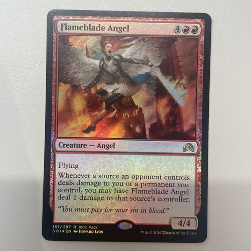 Flameblade Angel - Innistrad FOIL Excellent Magic MTG