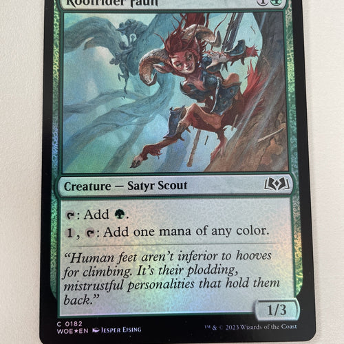Rootrider Faun Foil Wilds Of Eldraine - Excellent Magic MTG