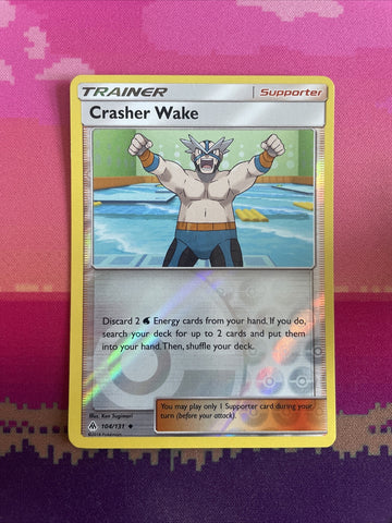 Pokemon Card Crashers Wake Forbidden Light Reverse Holo 104/131 Near Mint