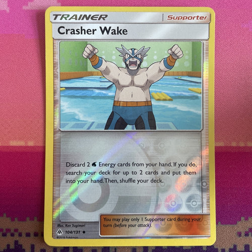 Pokemon Card Crashers Wake Forbidden Light Reverse Holo 104/131 Near Mint