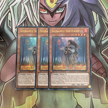 MAMA-EN054 x3 Shiranui Solitaire Ultra Rare Excellent Condition Yugioh