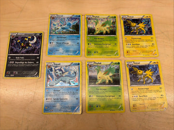 x7 Eeveelution McDonald’s 2013 FRENCH Poor/Heavy Played Set Holo