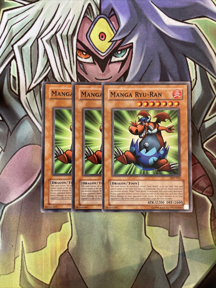 SDP-022 x3 Manga Ryu-Ran Common Excellent Condition Yugioh